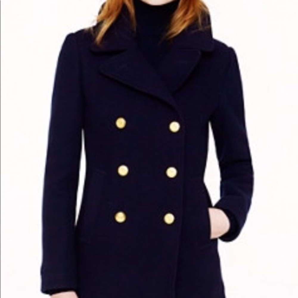 J. Crew Majesty Stadium Cloth Peacoat